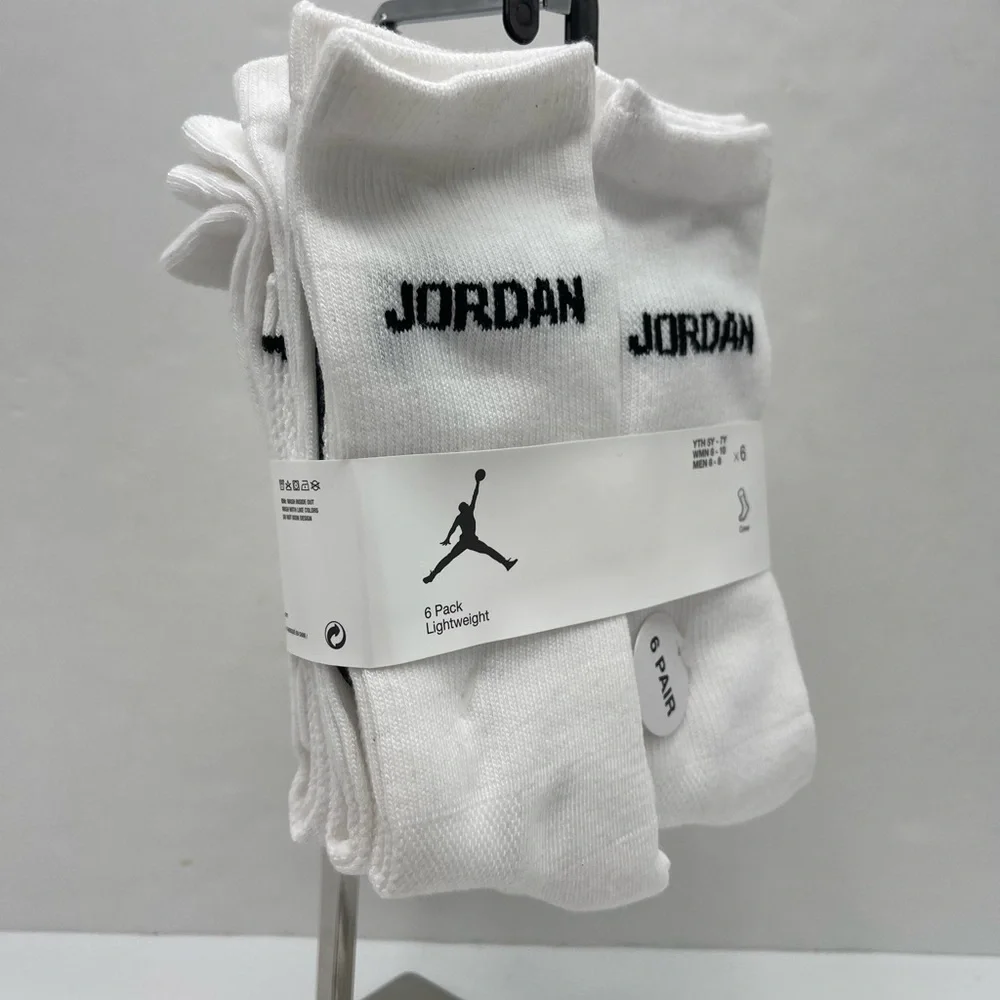 JORDAN JUMPMAN CREW Socks 
6PK

Style XJ0130-001 - Picture 16 of 16